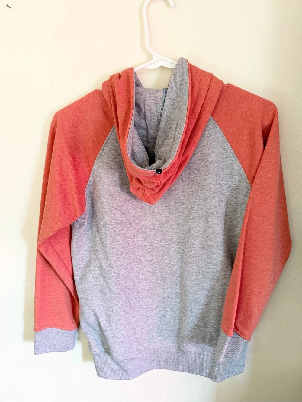 Cherokee Kids Coral and Gray 'Happy Camper' Hooded Sweatshirt
